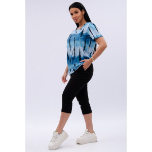 Костюм двойка женский "Азалия 2" кулирка (р-ры: 48-60) голубой