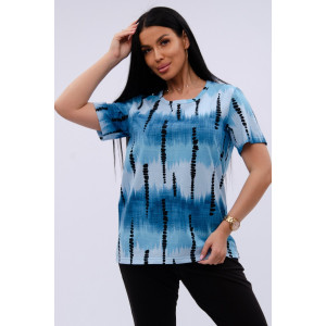 Костюм двойка женский "Азалия 2" кулирка (р-ры: 48-60) голубой