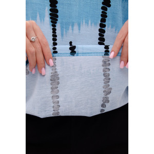 Костюм двойка женский "Азалия 2" кулирка (р-ры: 48-60) голубой