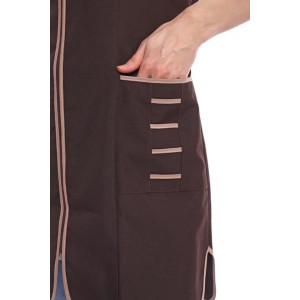 Сарафан для продавцов УН-38-03-ГАБ габардин (р-ры: 42-62) коричневый