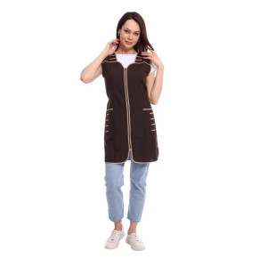 Сарафан для продавцов УН-38-03-ГАБ габардин (р-ры: 42-62) коричневый