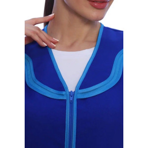 Сарафан для продавцов УН-38-08-ГАБ габардин (р-ры: 42-70) синий