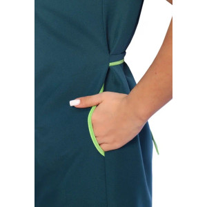 Сарафан для продавцов УН-38-08-ГАБ габардин (р-ры: 42-70) зеленый