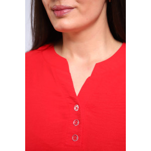 Туника женская №31963 сингапур (последний размер) красный 54,56