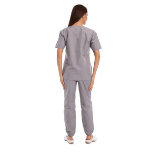 Костюм медицинский женский М-02-164-ТС смесовая ткань (р-ры: 42-62) серый-зеленый Костюм медицинский женский М-02-164-ТС смесовая ткань (р-ры: 42-62) серый-зеленый