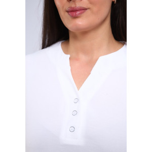 Туника женская №31963 сингапур (последний размер) белый 54,56