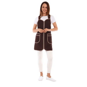 Сарафан для продавцов УН-38-173-ГАБ габардин (р-ры: 44-62) коричневый