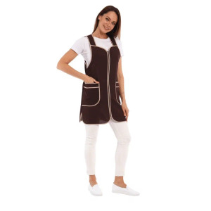 Сарафан для продавцов УН-38-173-ГАБ габардин (р-ры: 44-62) коричневый