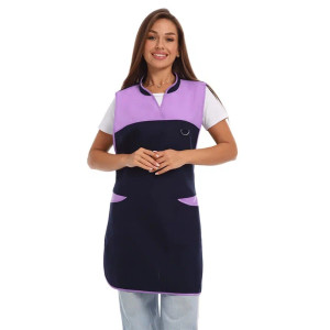 Фартук для продавцов УН-04-317-ГАБ габардин (р-ры: 46-56) темно-синий Фартук для продавцов УН-04-317-ГАБ габардин (р-ры: 46-56) темно-синий