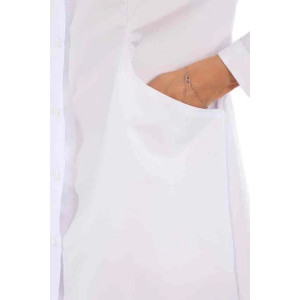 Халат медицинский женский М-20-176-ТС смесовая ткань (р-ры: 46-56) белый Халат медицинский женский М-20-176-ТС смесовая ткань (р-ры: 46-56) белый