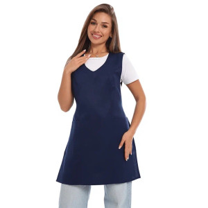 Фартук для продавцов УН-04-320-ГР смесовая ткань (р-ры: 44-54) синий Фартук для продавцов УН-04-320-ГР смесовая ткань (р-ры: 44-54) синий