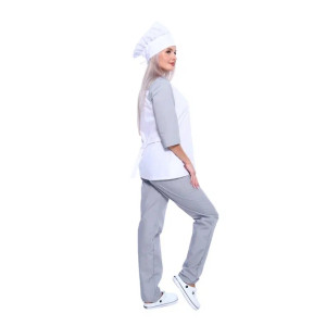 Костюм двойка повара женский ПВ-02-14-ТС смесовая ткань (р-ры: 42-62) белый Костюм двойка повара женский ПВ-02-14-ТС смесовая ткань (р-ры: 42-62) белый