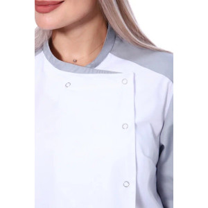 Костюм двойка повара женский ПВ-02-14-ТС смесовая ткань (р-ры: 42-62) белый Костюм двойка повара женский ПВ-02-14-ТС смесовая ткань (р-ры: 42-62) белый