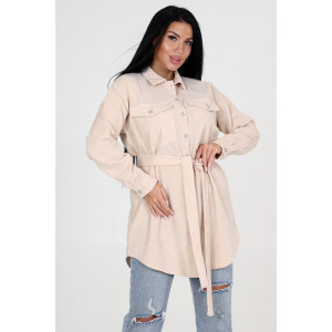 Туника женская №31770 микровельвет (последний размер) бежевый 54 Туника женская №31770 микровельвет (последний размер) бежевый 54