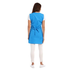 Фартук для продавцов УН-04-169-ТС смесовая ткань (р-ры: 46-56) синий Фартук для продавцов УН-04-169-ТС смесовая ткань (р-ры: 46-56) синий