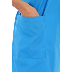 Фартук для продавцов УН-04-169-ТС смесовая ткань (р-ры: 46-56) синий Фартук для продавцов УН-04-169-ТС смесовая ткань (р-ры: 46-56) синий