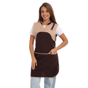 Фартук для продавцов УН-04-314-ГАБ габардин (р-ры: 46-56) коричневый Фартук для продавцов УН-04-314-ГАБ габардин (р-ры: 46-56) коричневый