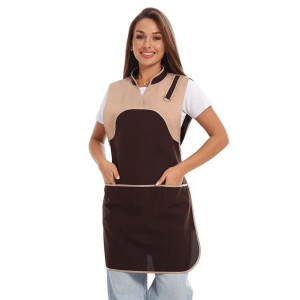 Фартук для продавцов УН-04-314-ГАБ габардин (р-ры: 46-56) коричневый Фартук для продавцов УН-04-314-ГАБ габардин (р-ры: 46-56) коричневый