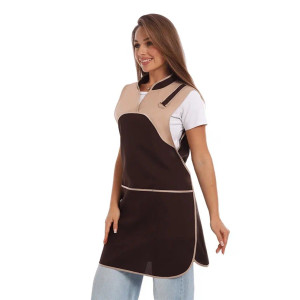 Фартук для продавцов УН-04-314-ГАБ габардин (р-ры: 46-56) коричневый Фартук для продавцов УН-04-314-ГАБ габардин (р-ры: 46-56) коричневый