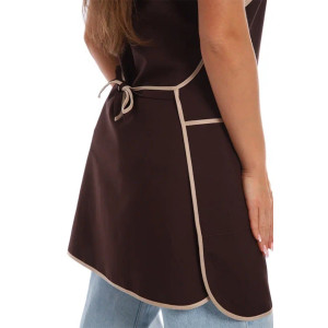 Фартук для продавцов УН-04-314-ГАБ габардин (р-ры: 46-56) коричневый Фартук для продавцов УН-04-314-ГАБ габардин (р-ры: 46-56) коричневый