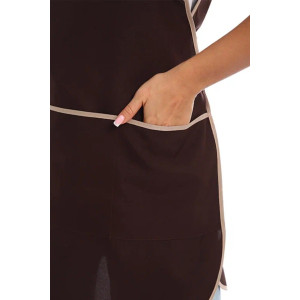 Фартук для продавцов УН-04-314-ГАБ габардин (р-ры: 46-56) коричневый Фартук для продавцов УН-04-314-ГАБ габардин (р-ры: 46-56) коричневый