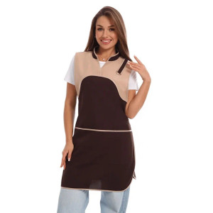 Фартук для продавцов УН-04-314-ГАБ габардин (р-ры: 46-56) коричневый Фартук для продавцов УН-04-314-ГАБ габардин (р-ры: 46-56) коричневый