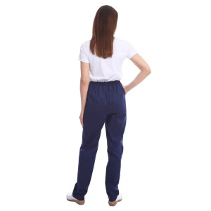 Брюки медицинские женские М-07-05-СТР CVC стрейч (р-ры: 42-62) темно-синий