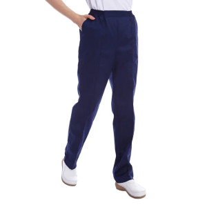 Брюки медицинские женские М-07-05-СТР CVC стрейч (р-ры: 42-62) темно-синий