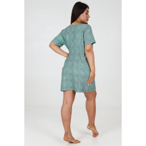 Туника женская №52331 футер с лайкрой 2-х нитка (последний размер) бирюзовый 46-48 Туника женская №52331 футер с лайкрой 2-х нитка (последний размер) бирюзовый 46-48