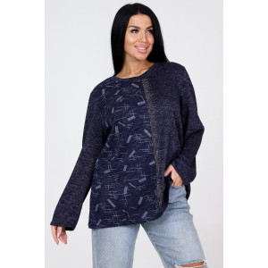 Туника женская №31856 ангора (последний размер) синий 56