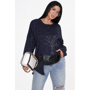 Туника женская №31824 ангора (последний размер) синий 54