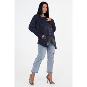 Туника женская №31824 ангора (последний размер) синий 54