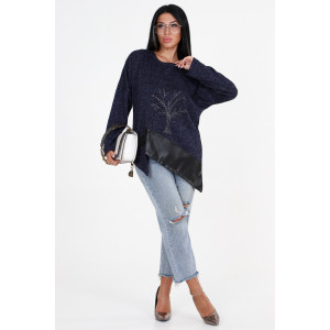 Туника женская №31824 ангора (последний размер) синий 54