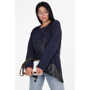 Туника женская №31824 ангора (последний размер) синий 54