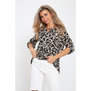 Туника женская №36859 кулирка (последний размер) бежевый 50