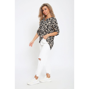 Туника женская №36859 кулирка (последний размер) бежевый 50