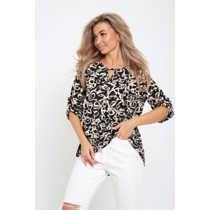 Туника женская №36859 кулирка (последний размер) бежевый 50