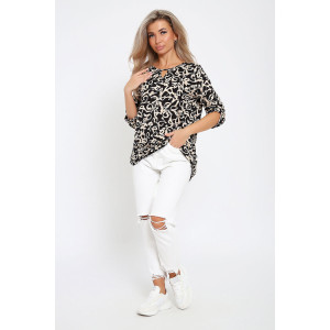 Туника женская №36859 кулирка (последний размер) бежевый 50