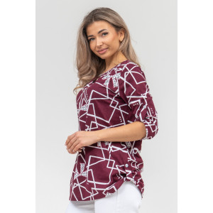 Туника женская №36888 кулирка (последний размер) бордо 50 Туника женская №36888 кулирка (последний размер) бордо 50