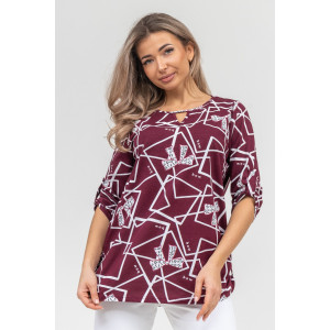 Туника женская №36888 кулирка (последний размер) бордо 50 Туника женская №36888 кулирка (последний размер) бордо 50