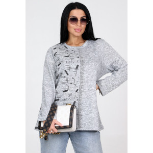 Туника женская №31856 ангора (последний размер) серый 50