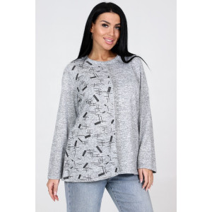 Туника женская №31856 ангора (последний размер) серый 50