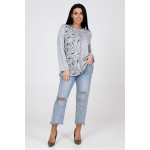 Туника женская №31856 ангора (последний размер) серый 50