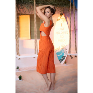 Комбинезон женский №67034 шитье (последний размер) оранжевый 48 Комбинезон женский №67034 шитье (последний размер) оранжевый 48