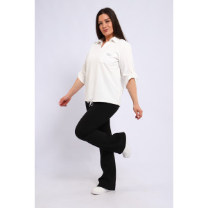 Туника женская №31973 трикотаж букле (последний размер) белый 56