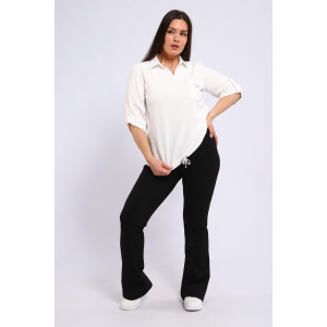 Туника женская №31973 трикотаж букле (последний размер) белый 56