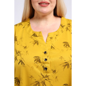 Туника женская №31977 хлопок стрейч (последний размер) желтый 62