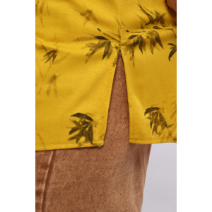 Туника женская №31977 хлопок стрейч (последний размер) желтый 62