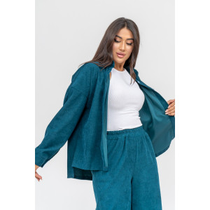 Костюм двойка женский №31861 микровельвет (последний размер) изумруд 50,58 Костюм двойка женский №31861 микровельвет (последний размер) изумруд 50,58