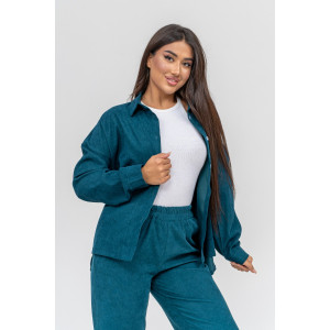 Костюм двойка женский №31861 микровельвет (последний размер) изумруд 50,58 Костюм двойка женский №31861 микровельвет (последний размер) изумруд 50,58